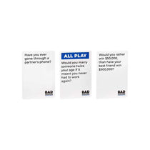 Bad Choices The Have You Ever? Party Game Hilarious Adult Card Game Night With Your Group Black