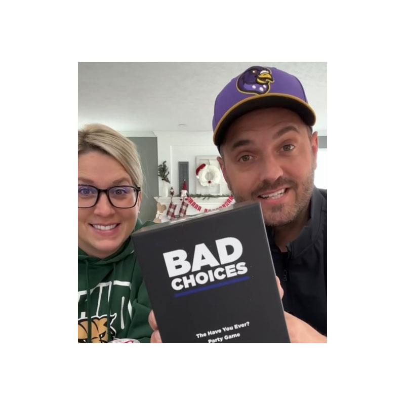 Bad Choices The Have You Ever? Party Game Hilarious Adult Card Game Night With Your Group Black