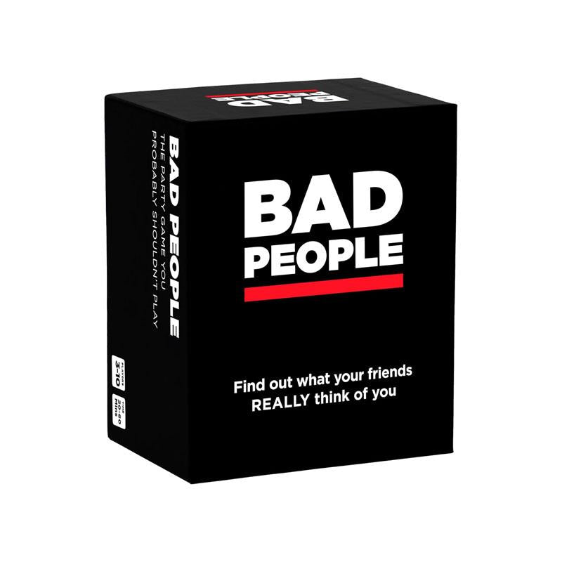 Bad People The Party Game You Probably Shouldn't Play Find Out What Your Friends Really Think of You Adult Card Board Game Black Main image