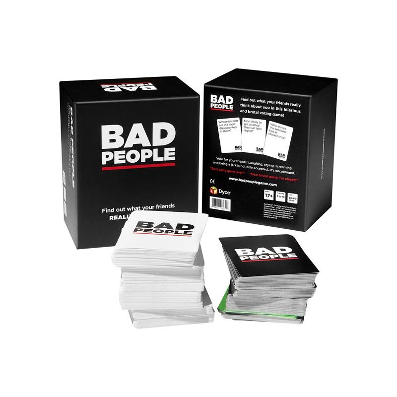 Bad People The Party Game You Probably Shouldn't Play Find Out What Your Friends Really Think of You Adult Card Board Game Black