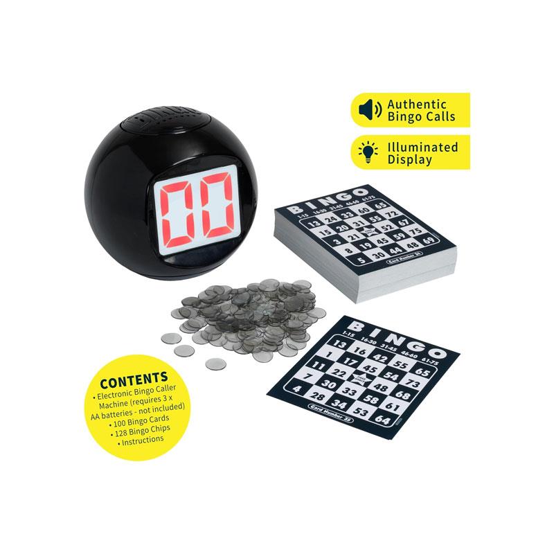 Ideal Deluxe Electronic Bingo Host Your Own Bingo Night At Home ! 4 Game Options Family Games 3+ Players Multicolour