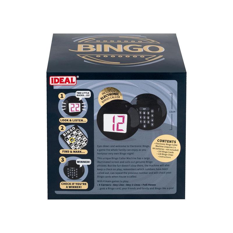 Ideal Deluxe Electronic Bingo Host Your Own Bingo Night At Home ! 4 Game Options Family Games 3+ Players Multicolour
