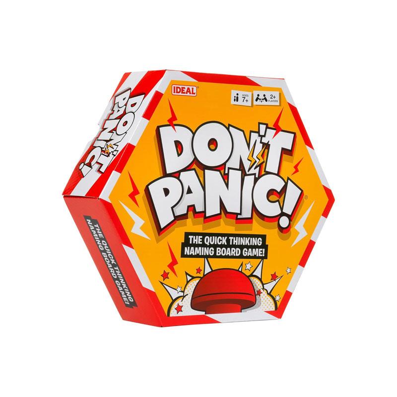 Ideal Don't Panic The Quick Thinking Naming Board Game ! Family Board Games 2+ Players Age 8+ Multicolour
