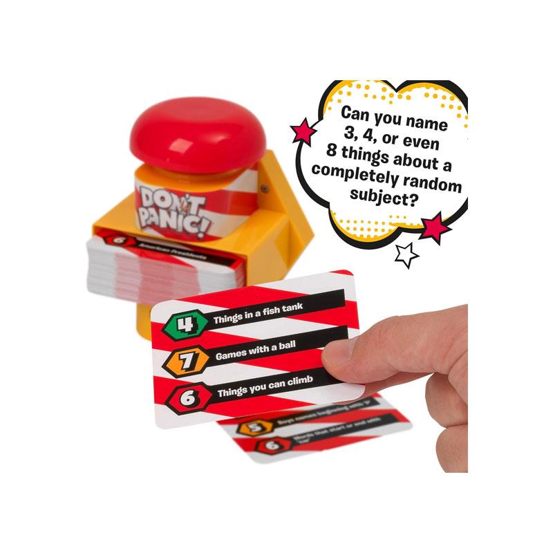 Ideal Don't Panic The Quick Thinking Naming Board Game ! Family Board Games 2+ Players Age 8+ Multicolour