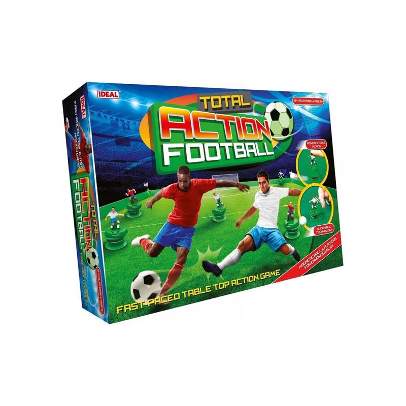 Ideal Total Action Football Fast Paced Table Top Football Action Game ! Family Board Games For 2-4 Players Ages 6+ Multicolour Main image