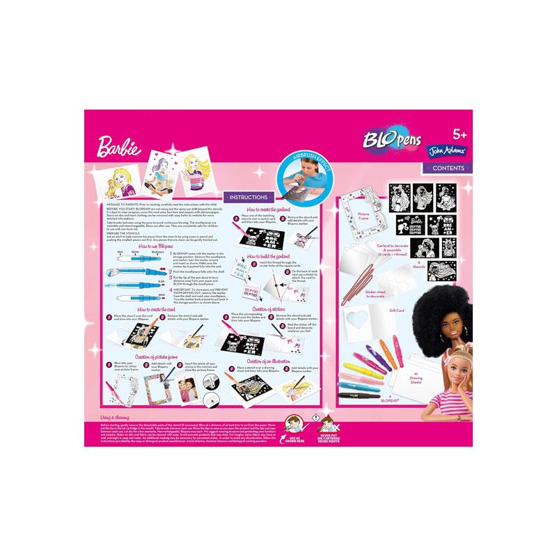 John Adams BLOpens Barbie Activity Set Create Beautiful Barbie Drawings With Amazing Airbrush Effects ! Multicolour