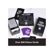 Pick Your Poison Card Game The “What Would You Rather Do?” Party Game Family Edition Black