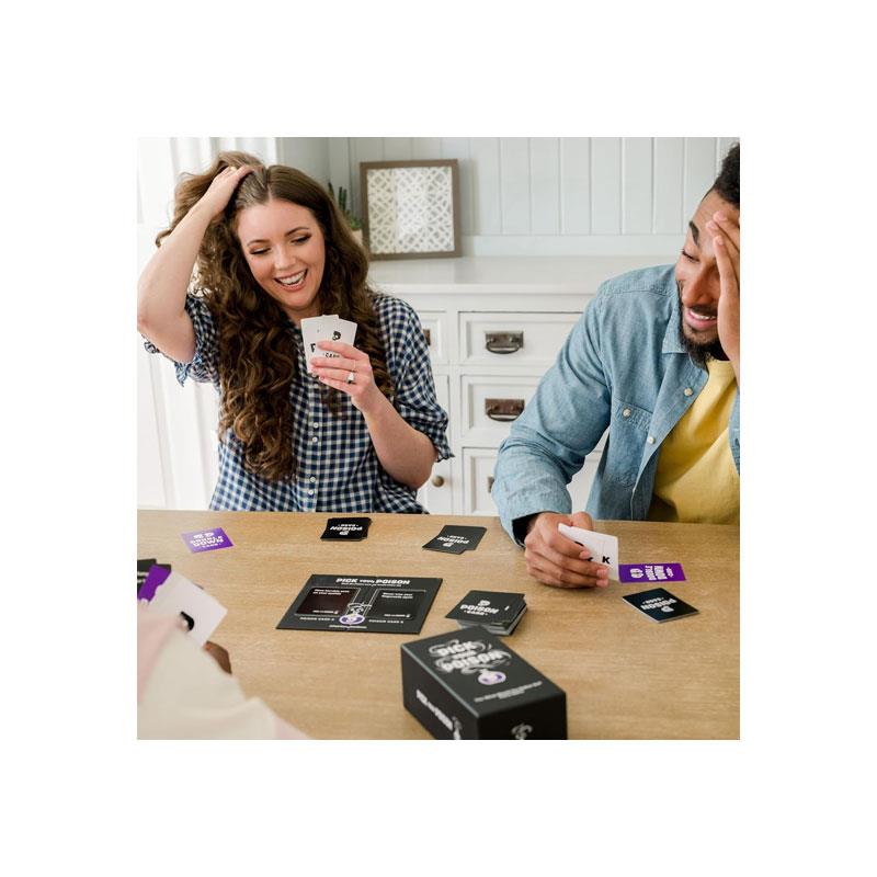 Pick Your Poison Card Game The “What Would You Rather Do?” Party Game Family Edition Black