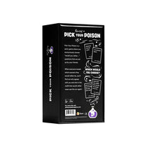 Pick Your Poison Card Game The “What Would You Rather Do?” Party Game Family Edition Black