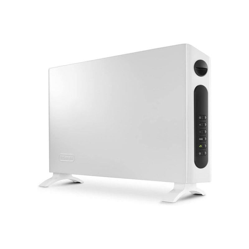 Delonghi Slimline Thermo Convector Heater 2400W 3 Power Settings Eco Function Digital Thermostat 24h Timer White Main image