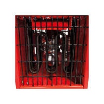 Igenix Commercial Drum Fan Heater 2000W 2 Heat Settings & Cool Fan Setting Adjustable Thermostat Overheat Protection Red