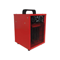 Igenix Commercial Drum Fan Heater 2000W 2 Heat Settings & Cool Fan Setting Adjustable Thermostat Overheat Protection Red