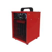 Igenix Commercial Drum Fan Heater 2000W 2 Heat Settings & Cool Fan Setting Adjustable Thermostat Overheat Protection Red