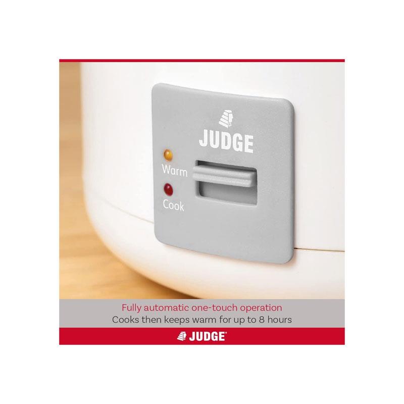 Judge Electric Rice Cooker 300ml Fully Automatic Removable Non-Stick Rice Pot 250W White