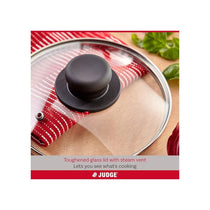 Judge Everyday Cookware Set 16cm 18cm 20cm Saucepans Non Stick Aluminium Pots Heat Resistant Handles 3 Piece Pewter
