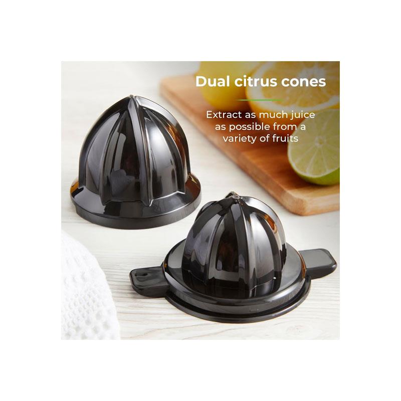 Tower Freeflow Citrus Juicer Flexible Anti-Drip Spout Stainless Steel 85W 250ml Capacity Silver