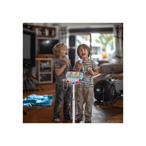 Lexibook Bluey Stand With Voice Affect Mics Lights And Bluetooth Speaker 2 Microphones MP3 Input Adjustable Height Blue