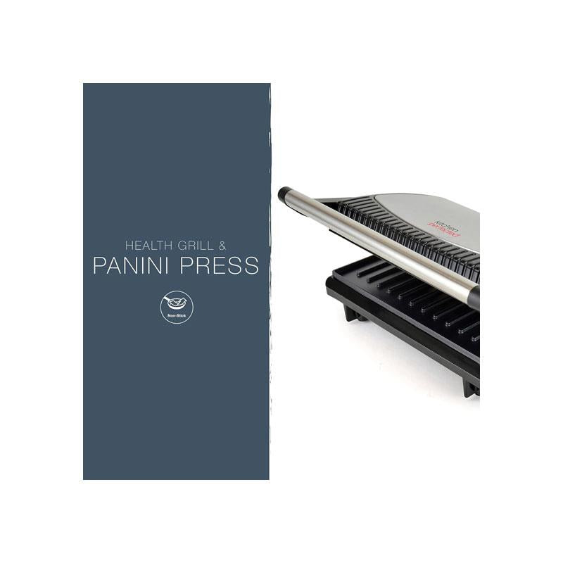 Lloytron KitchenPerfected Health Grill And Panini Press 800W Black Steel