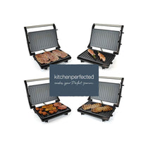 Lloytron KitchenPerfected Health Grill And Panini Press 800W Black Steel