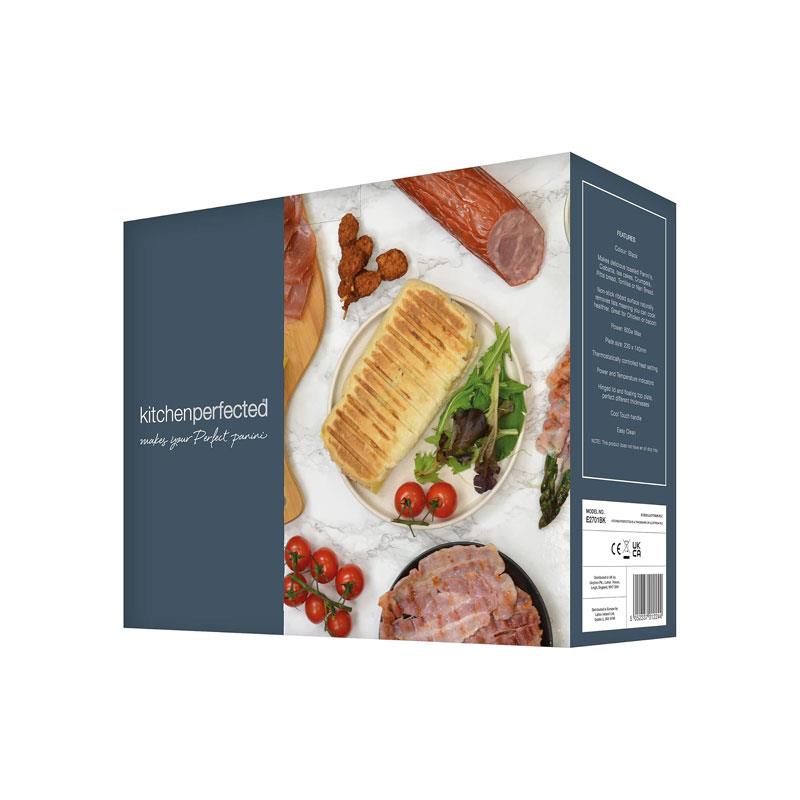 Lloytron KitchenPerfected Health Grill And Panini Press 800W Black Steel