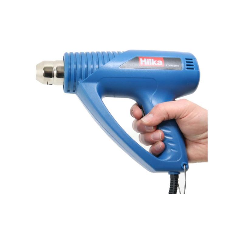Hilka Tools Hot Air Gun 2000W With Variable Control Of Temperature And Air Flow Blue