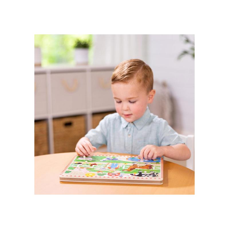 Melissa & Doug Old MacDonald's Farm Song Puzzle 8 Pieces Secondary image
