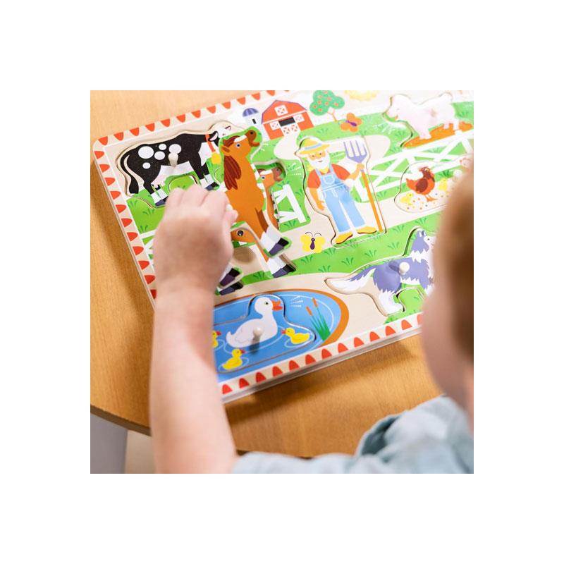 Melissa & Doug Old MacDonald's Farm Song Puzzle 8 Pieces