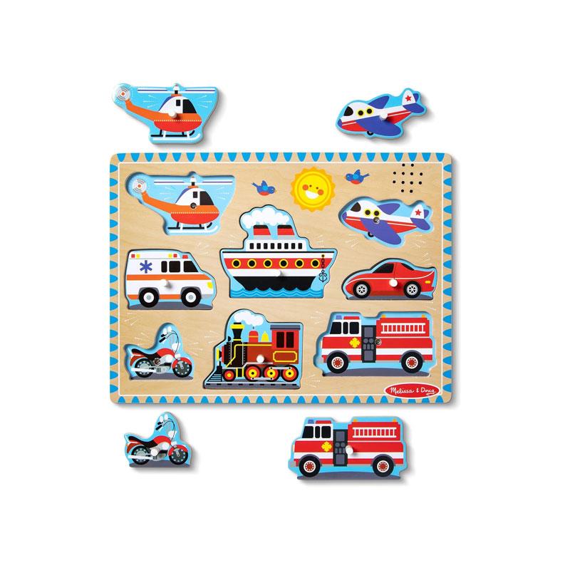 Melissa & Doug Vehicles Sound Puzzle 8 Pieces Main image