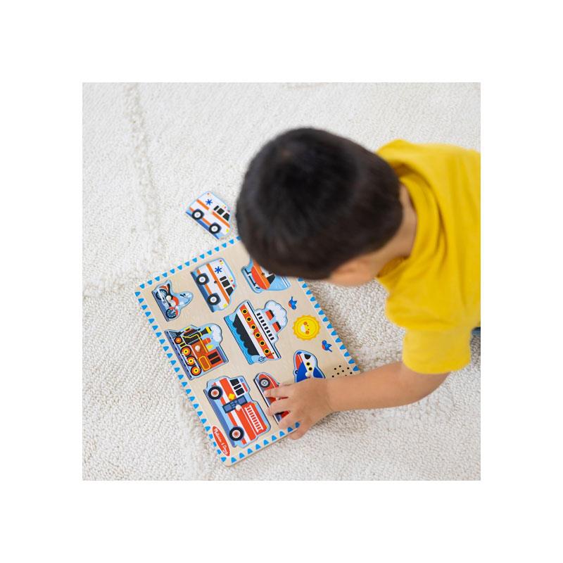 Melissa & Doug Vehicles Sound Puzzle 8 Pieces Secondary image