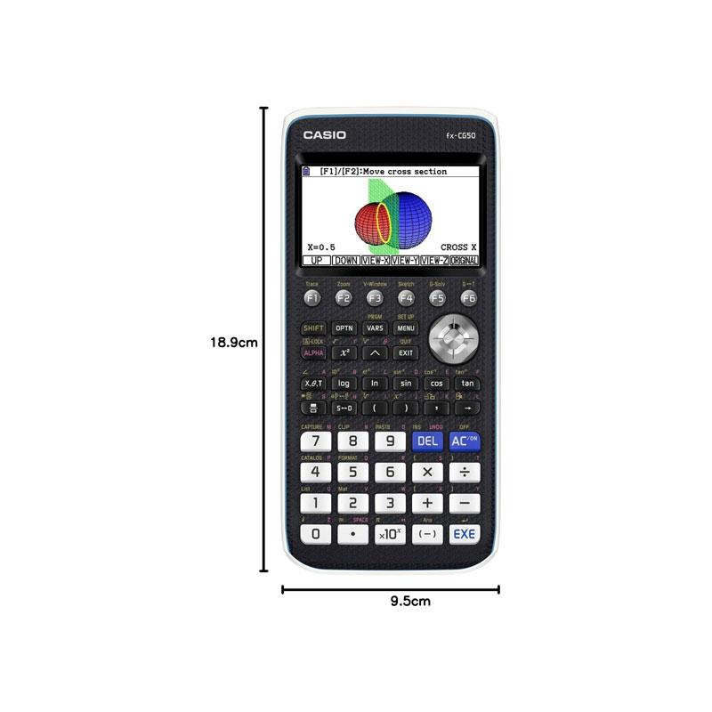 Casio FX-CG50 Advanced Graphic Calculator Battery Powered Black