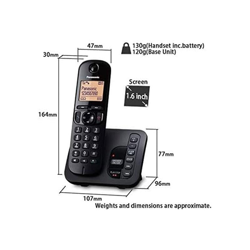 Panasonic Digital Cordless Answer Phone With Nuisance Calls Block Triple Handset Black