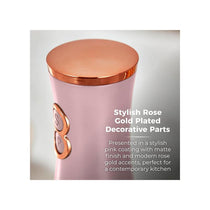Tower Duo Electric Salt And Pepper Mills Battery Operated Adjustable Ceramic Grinders Marshmallow Pink/Rose Gold