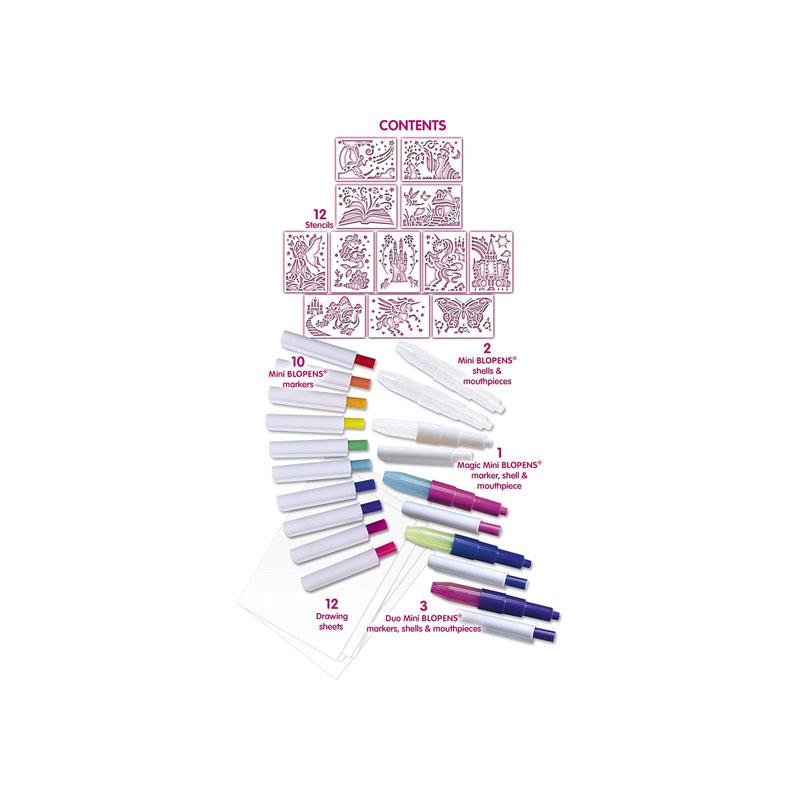 John Adams BLOpens Fantasy Studio Create Fantastic Airbrush Pictures Kids Creative Art Kit Fun Painting Set Multicolour