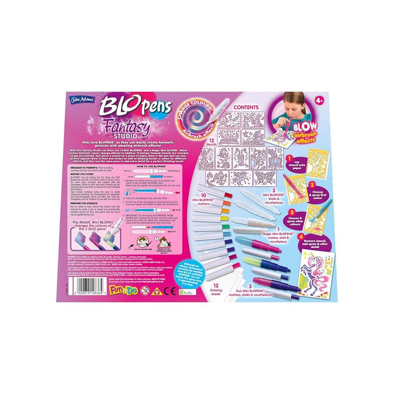 John Adams BLOpens Fantasy Studio Create Fantastic Airbrush Pictures Kids Creative Art Kit Fun Painting Set Multicolour