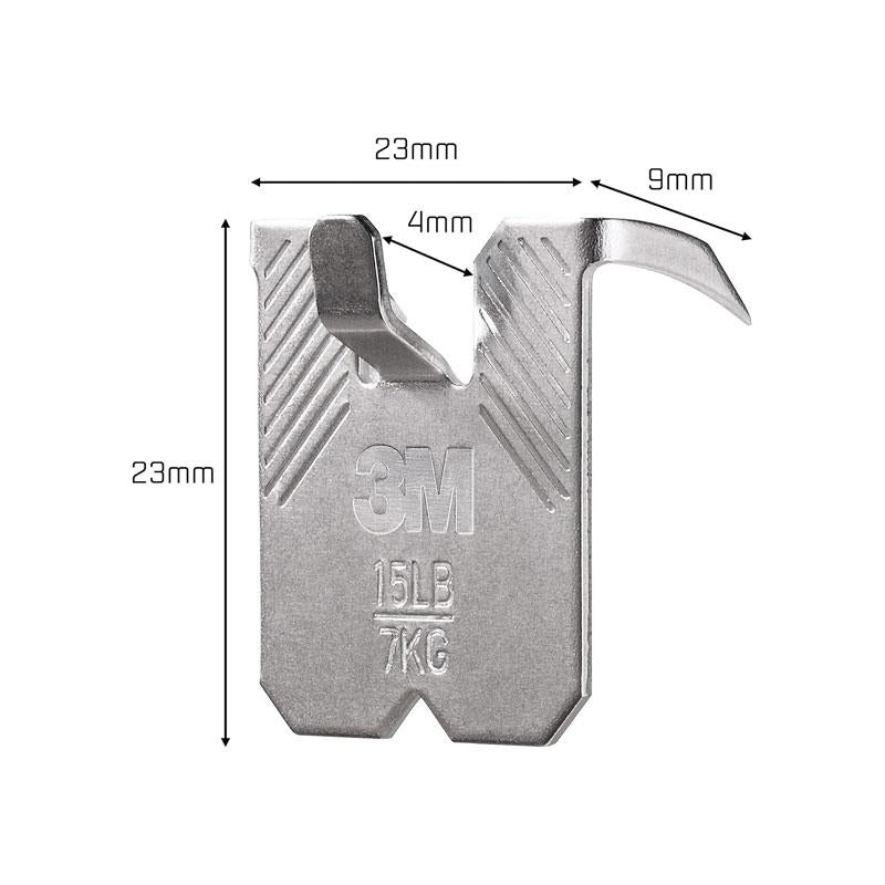 3M CLAW Drywall Plasterboard Picture Hanger Wall Hooks Holds Up To 7kg Pack of 4