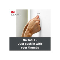 3M CLAW Drywall Plasterboard Picture Hanger Wall Hooks Holds Up To 7kg Pack of 4