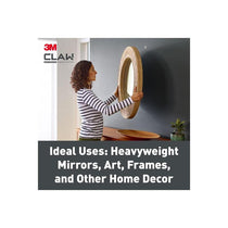 3M CLAW Drywall Plasterboard Picture Hanger Wall Hooks Holds Up To 20kg Pack of 2