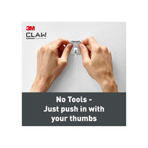 3M CLAW Drywall Plasterboard Picture Hanger Wall Hooks Holds Up To 20kg Pack of 2