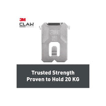 3M CLAW Drywall Plasterboard Picture Hanger Wall Hooks Holds Up To 20kg Pack of 2
