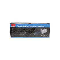Hilka Tools 12V Wet & Dry Car Handheld Vacuum Cleaner With Accessories Grey