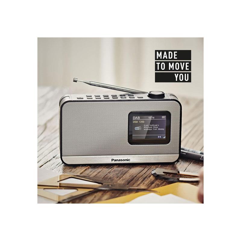 Panasonic Classic Portable DAB+/FM Digital Radio 4 Preset Buttons Bluetooth - Black Secondary image