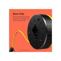 SLx 4 Socket Outdoor Extension Lead 10m 13A Fused UK Plug Heavy Duty Extension Cable Reel - Yellow/Black