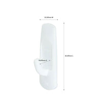 3M Command Utility Hooks Small 6 Hooks And 12 Small Strips 450g Holding Power Value Pack White