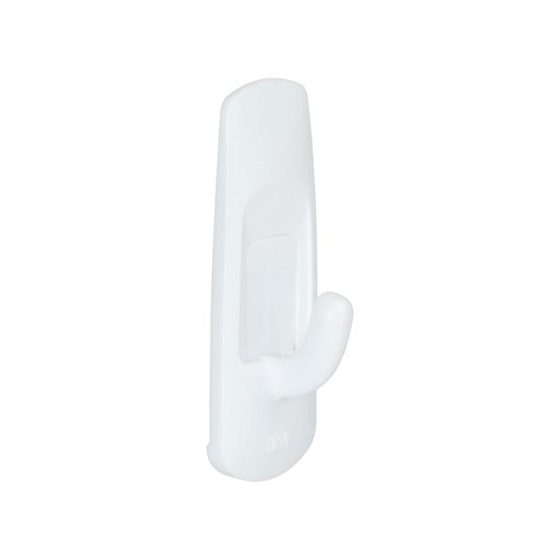 3M Command Utility Hooks Small 6 Hooks And 12 Small Strips 450g Holding Power Value Pack White