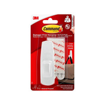 3M Command Utility Hooks Large 1 Hook And 2 Large Strips 2.2kg Holding Power White