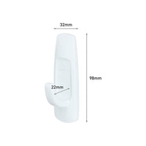 3M Command Utility Hooks Large 1 Hook And 2 Large Strips 2.2kg Holding Power White