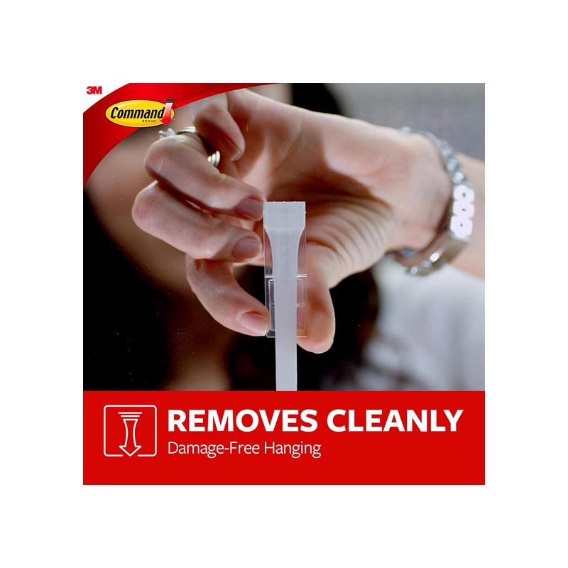 3M Command Utility Hooks Large 1 Hook And 2 Large Strips 2.2kg Holding Power White