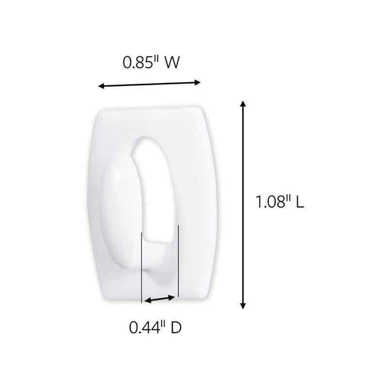 3M Command Mini Hooks Mini 6 Hooks And 8 Small Strips 225g Holding Power White