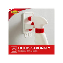 3M Command Spray Bottle Hanger Large 1 Hanger And 2 Large Strips 1 Kg Holding Power White
