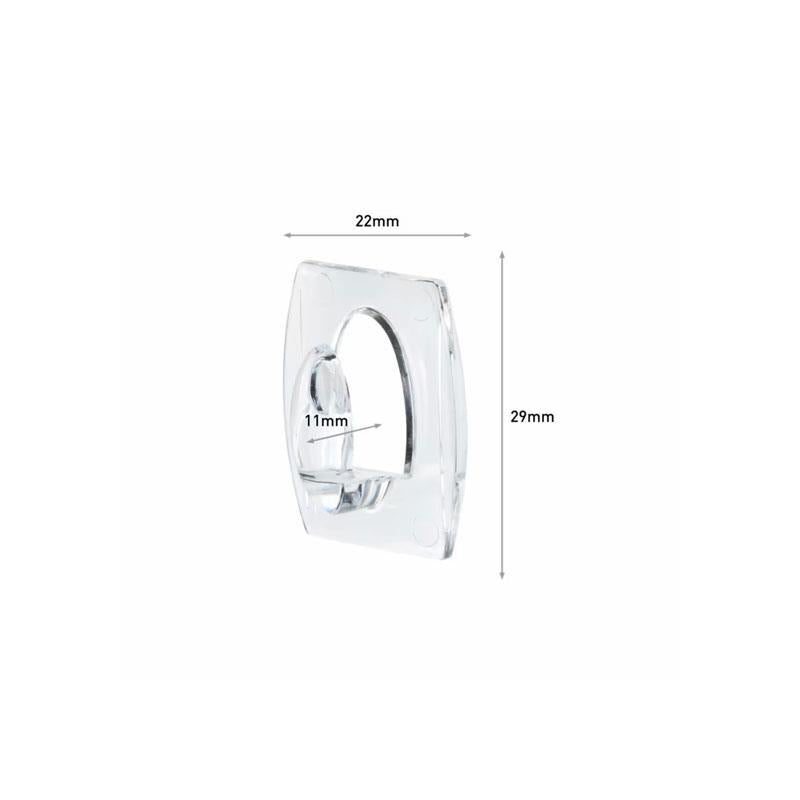 3M Command Mini Hooks With Strips Mini 6 Hooks And 8 Small Strips 225g Holding Power Clear/Transparent